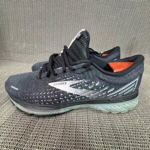 Brooks Ghost 13 Mens Size 11.5M Black & Gray Road Running Shoes